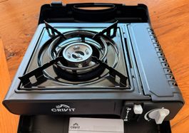 NEU! Camping Kocher CRIVIT 1-Flammig mit Koffer