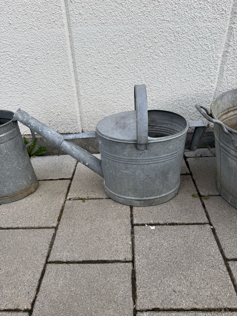 Altre Decorazioni per giardino: Set verzinkte Wanne und 2 Giesskannen – Difettoso da Elgg venduto da dan_f8gv 1