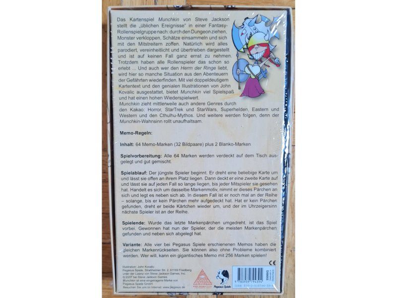 Jeux: Kartenspiel "Munchkin Memo" – Neuf avec emballage d'origine à Zürich par Desmond01 1