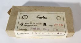Furka 4 alte Weckerfedern Junghans B.-Ref. 2758