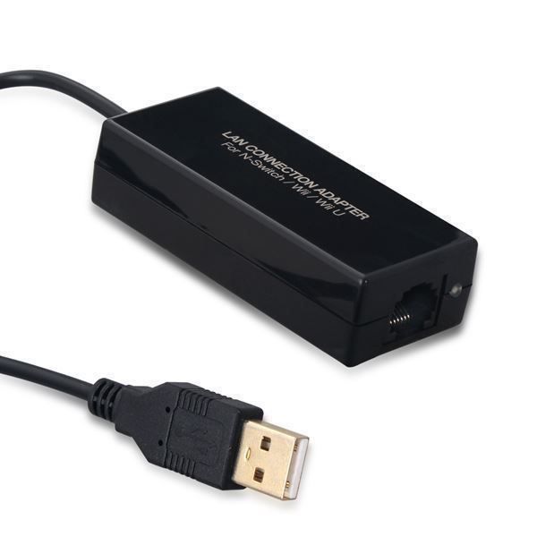 Nintendo Console: Nintendo Switch NS Wii Wii U LAN Adapter – Nuovo e nell'imballaggio originale da Zürich venduto da shop-247 2