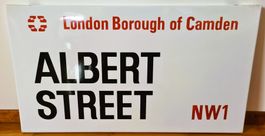 Emaille Schild ALBERT-STREET London
