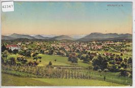 Affoltern am Albis - Generalansicht - Litho