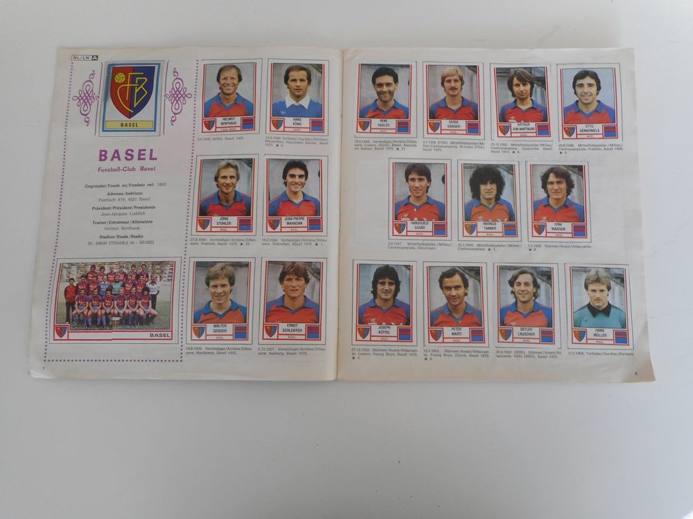 Lot 17 Vignettes Bastia Ecusson Album Panini Football 1981 Foot 81 Papi