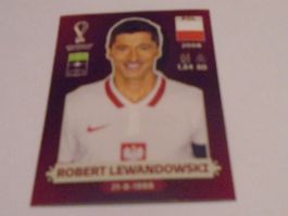 1 Panini WM 2022 Sticker Robert Lewandowski - POL 17