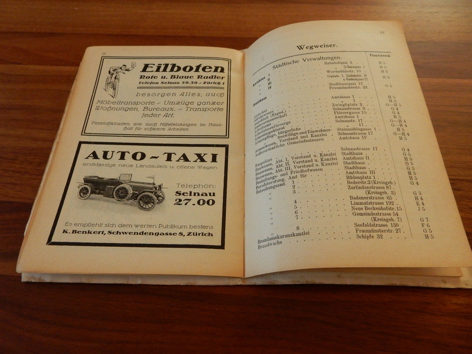 Grafica & Litografie: Verkehrsplan von Zürich ca.1930 – Usato da Untervaz venduto da FullFlap777 4
