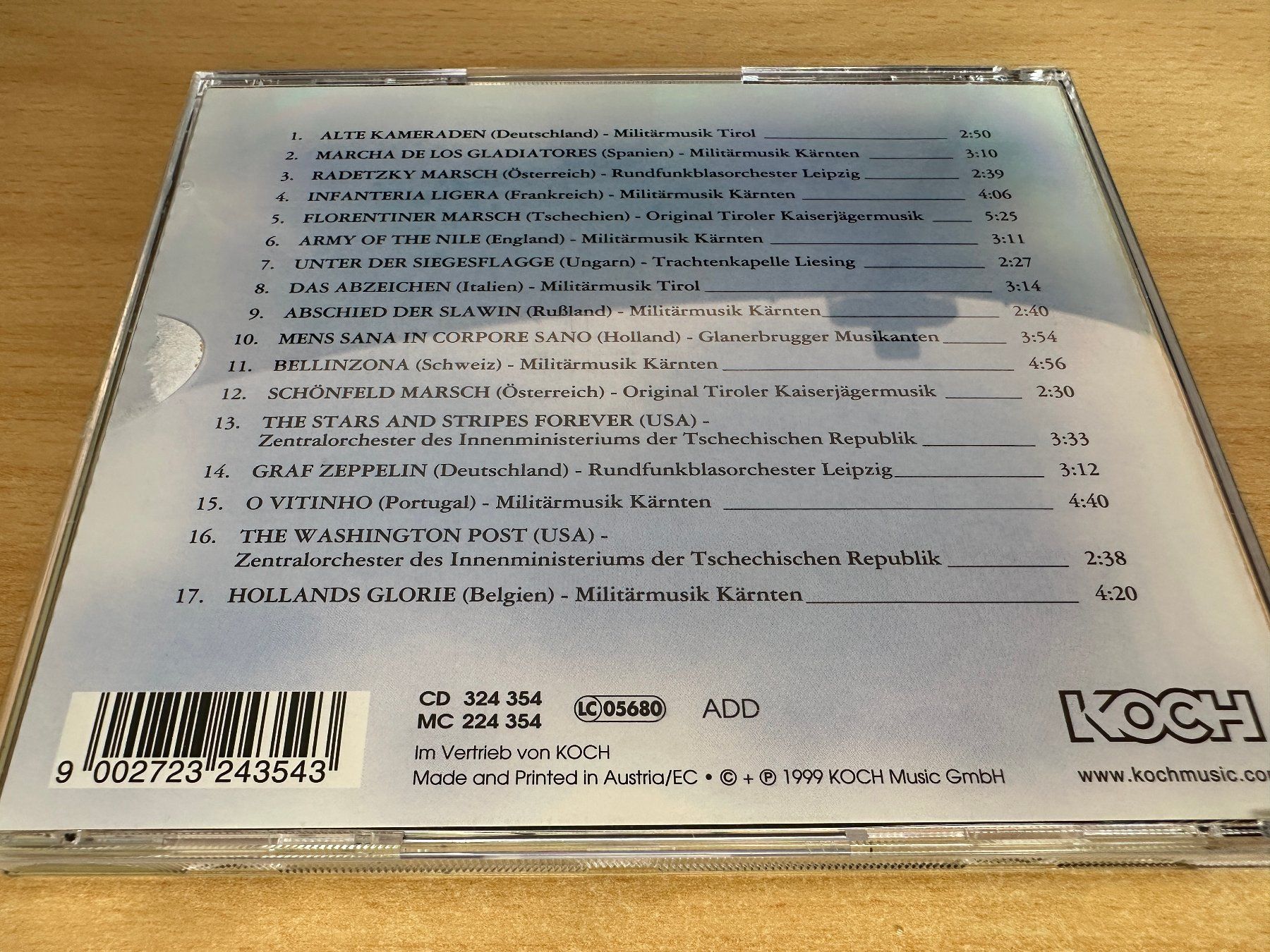 CD: Various - Die Große Internationale Marschparade – Usato da Rikon im Tösstal venduto da Alpenmutz 1