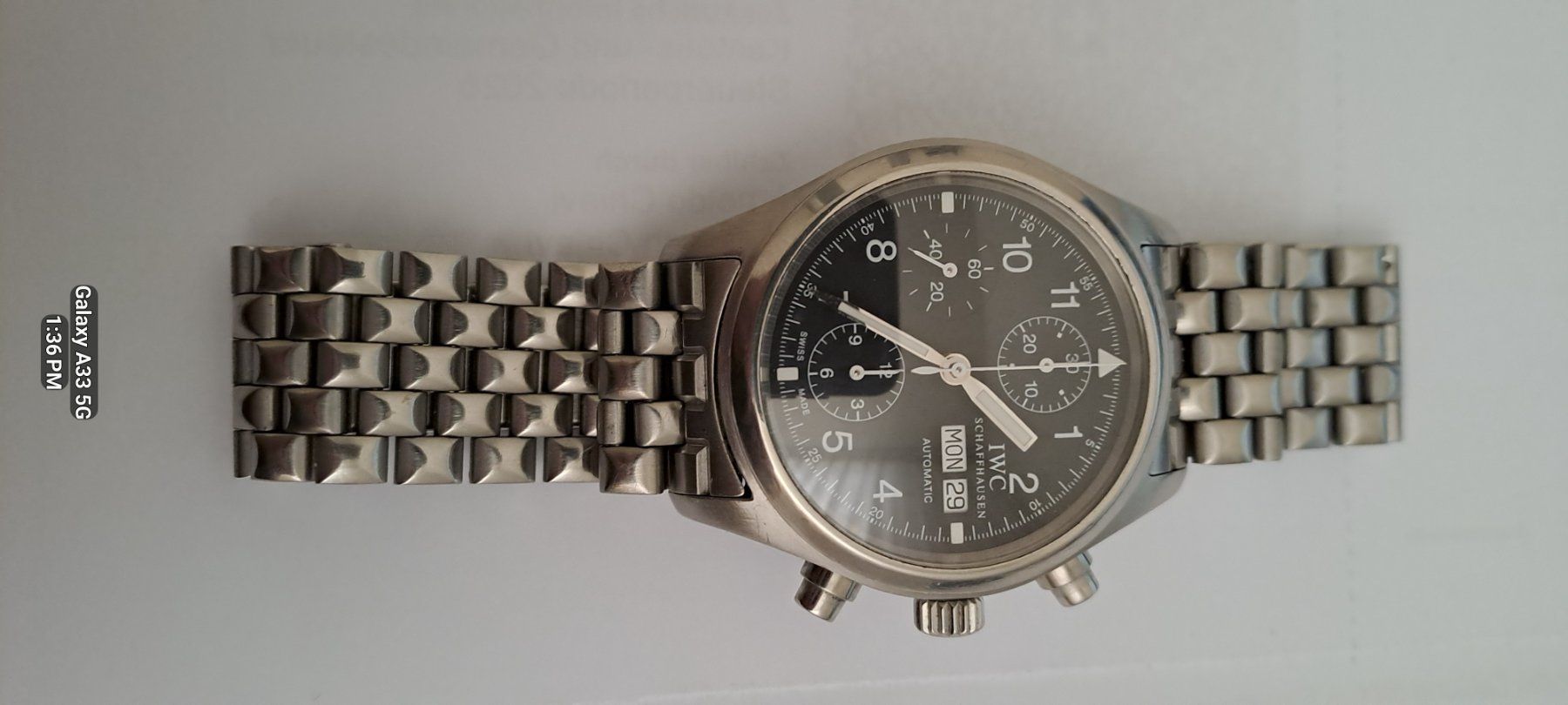 IWC Uhren: IWC 3706 Chronograph Automatik – Gebraucht aus Bichwil von Zeitlos48