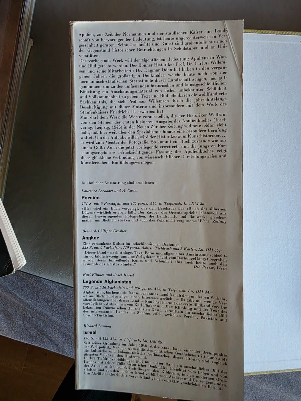 Bücher: Apulien - Verlag Du Mont - 1958 – Gebraucht aus Walterswil BE von Lonitti 7