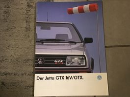 VW Jetta GTX 16 V/GTX Verkaufsprospekt Januar 1988