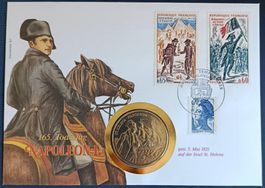 Numisbrief Napoleon I. 165. Todestag ab 1 Fr.