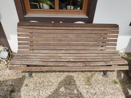 Banc de jardin en bois et fer forgé, style ancien !