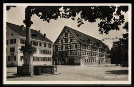 AK Winterthur, Kaserne mit Straßenpartie