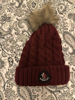 Moncler Winter Mütze, Bordeaux Rot, Top Zustand