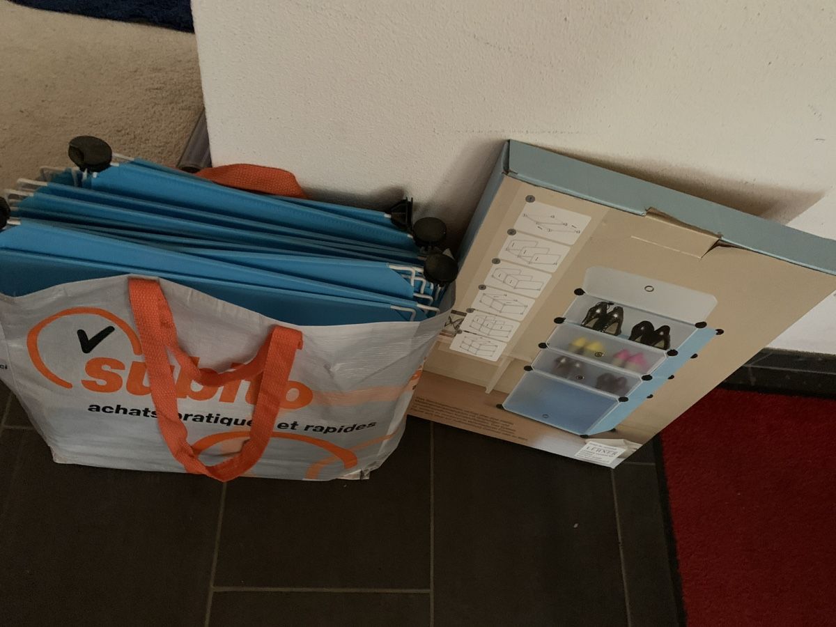 Étagères: 2x Steckregalsystem  blau 49x37x91 – D'occasion à Sempach par katzaana3 2