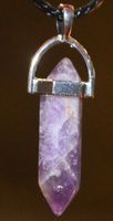 Halskette B-66 – Säule – Amethyst – ca. 3,3 cm