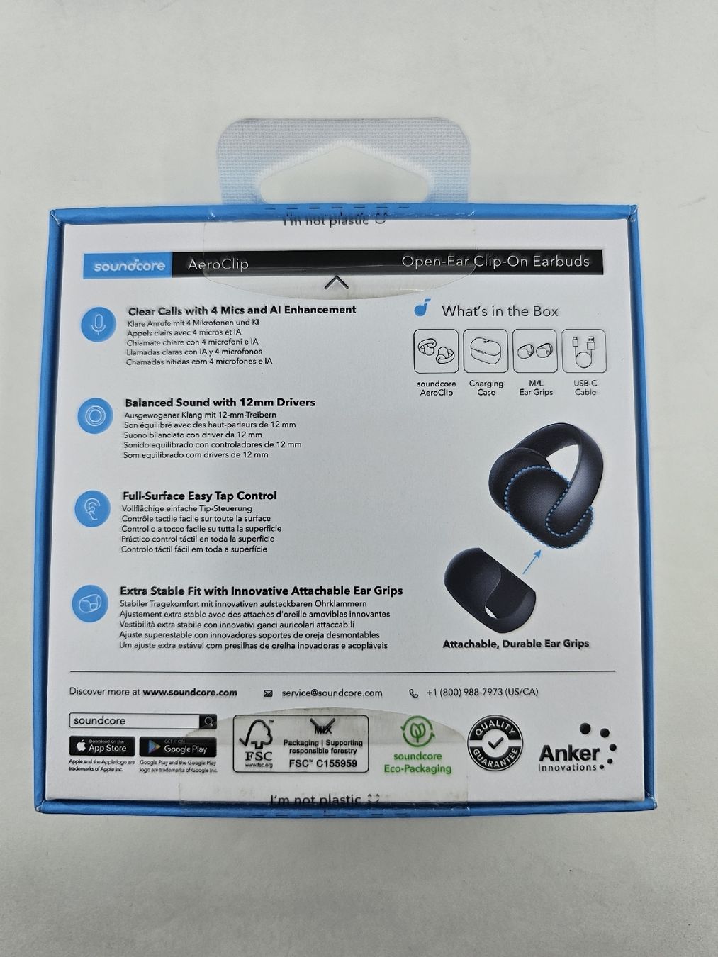 Soundcore Cuffie: Soundcore AeroClip Open-Ear Kopfhörer  – Usato da Buhwil venduto da DerH4mStEr 5