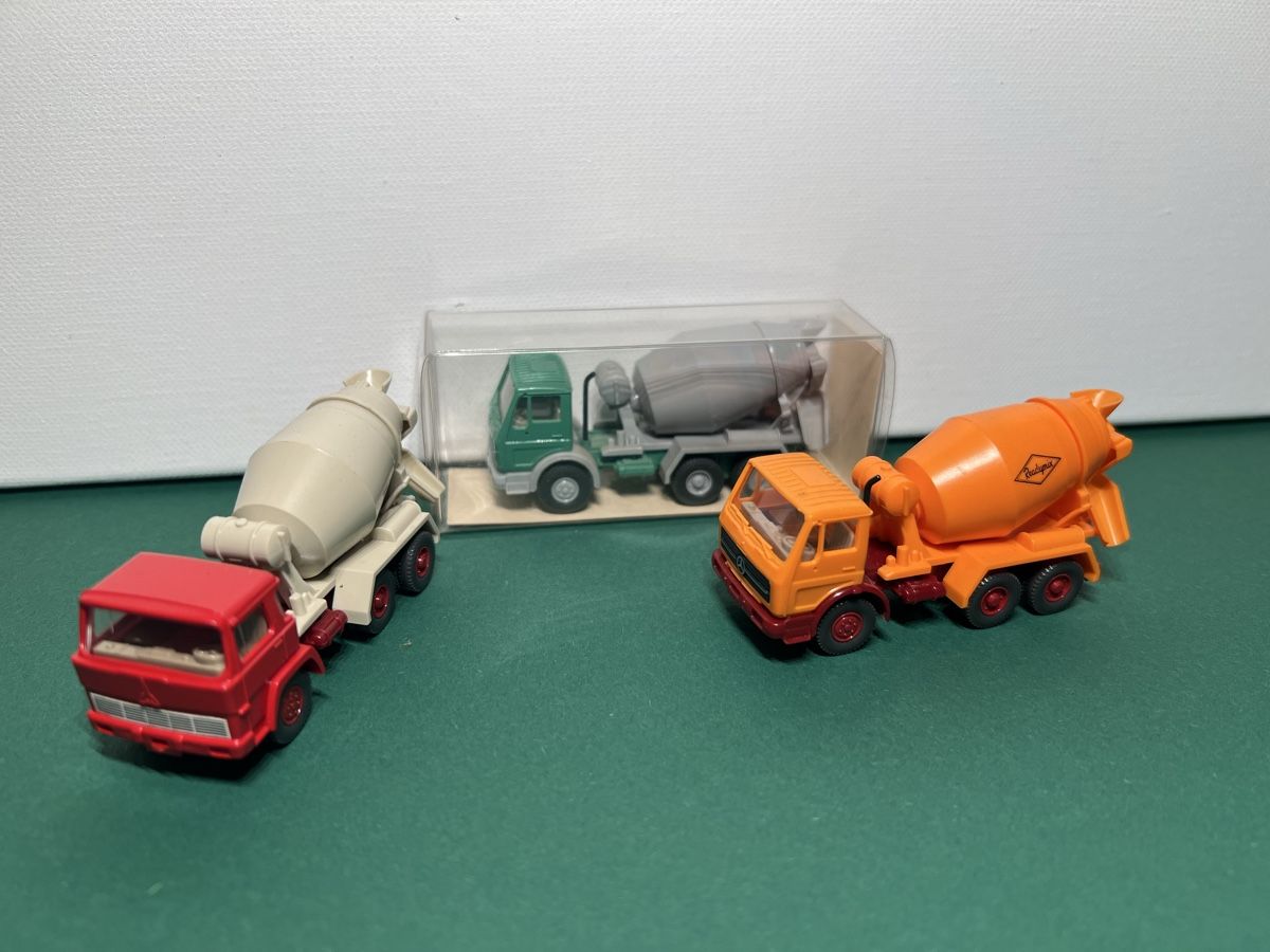 Wiking Modellini d'auto: 3 x Betonmischer Wiking 1/87 – Nuovo (secondo la descrizione) da Weinfelden venduto da Kammerflimmern
