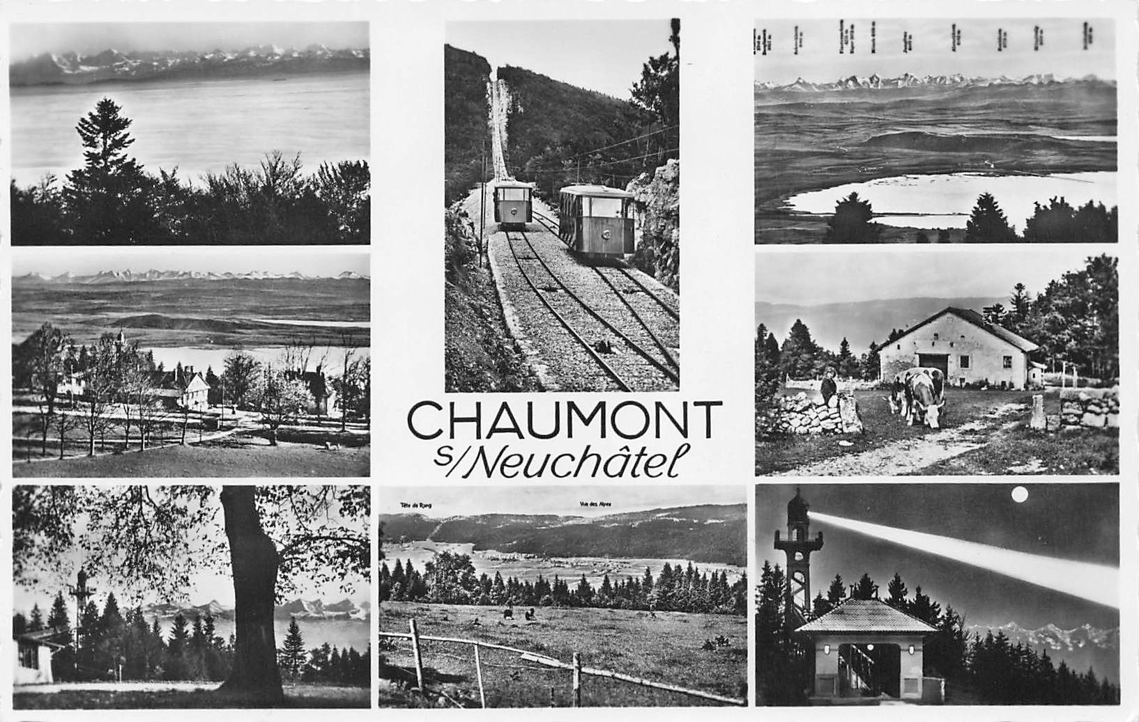 Cartoline postali: Chaumont s/ Neuchatel Eisenbahn – Usato da Biasca venduto da Blenio71
