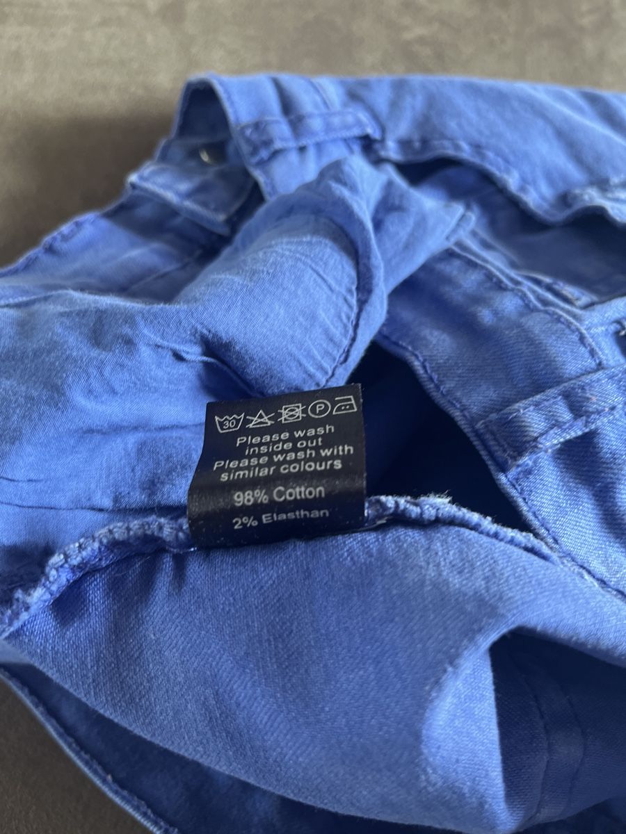 Zebra Hosen: Short en jean bleu zebra frangé, taille 38, – Gebraucht aus Genève von Libellule477 3