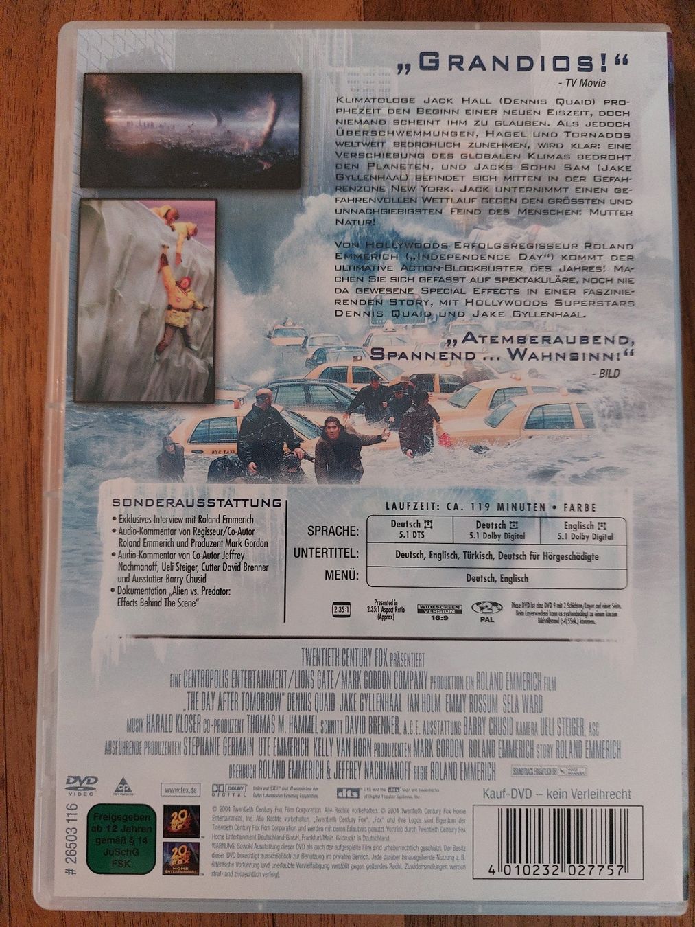 Tutti i DVDs: DVD - The Day after Tomorrow – Usato da Rheinfelden venduto da FilmAuktion 1