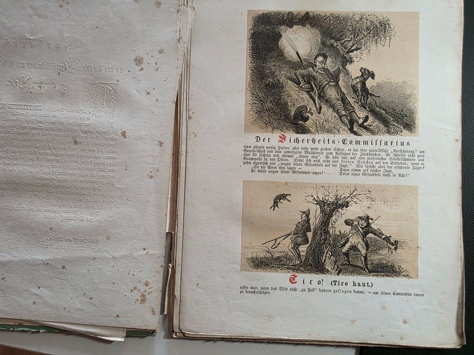 Libri: loses antikes Buch Jäger Sprache - 1855 – Difettoso da Walterswil BE venduto da Lonitti 1