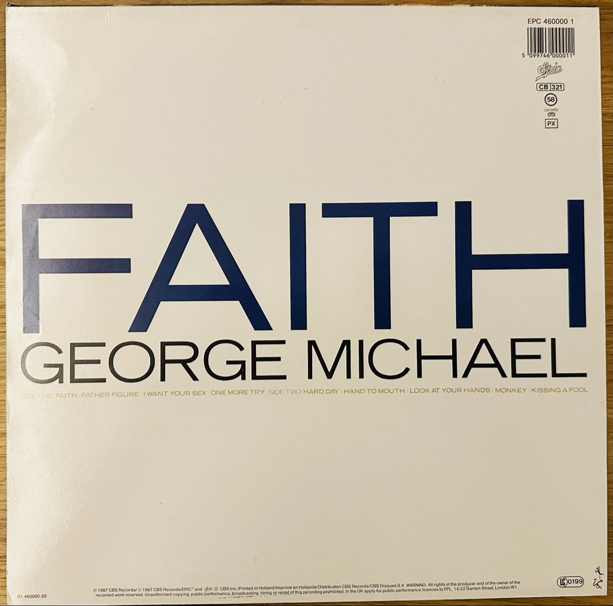Dischi in vinile: GEORGE MICHAEL - FAITH Disque vinyle – Usato da Areuse venduto da PeppinoDG 1