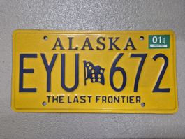 US-Kontrollschild Alaska