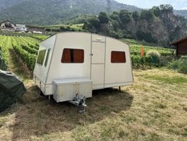 Wohnwagen Weiss Rapido Klapp-Wohnanhänger mit endlos Mfk