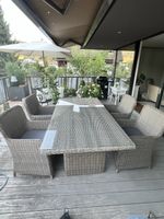 Hochwertiges Gartenmöbel-Set – Esstisch mit 4 Stühlen