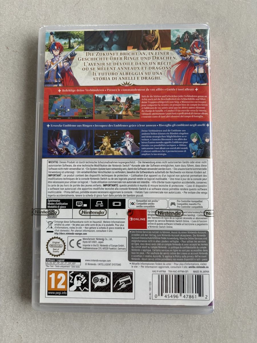 Nintendo Giochi: NEW Fire Emblem ENGAGE Nintendo Switch 🔥 never open – Nuovo e nell'imballaggio originale da Moudon venduto da AndreSR89 1