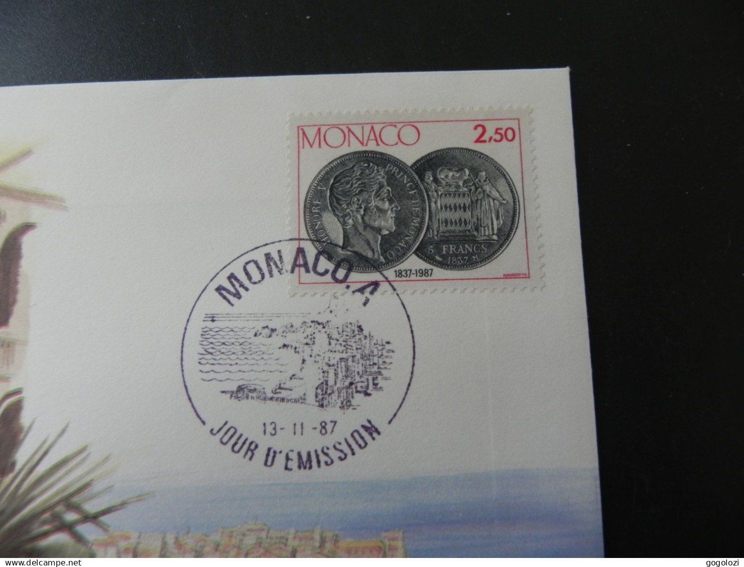 Tutti le monete: Münzbrief Monaco 1 Franc 1986 – Usato da Biel/Bienne venduto da Gogolozi 2