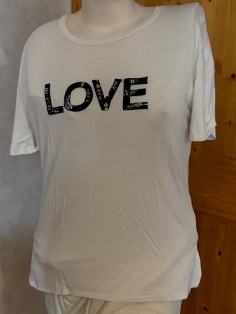 Sommerliches T-Shirt mit LOVE Print, Grösse M, Top Zustand