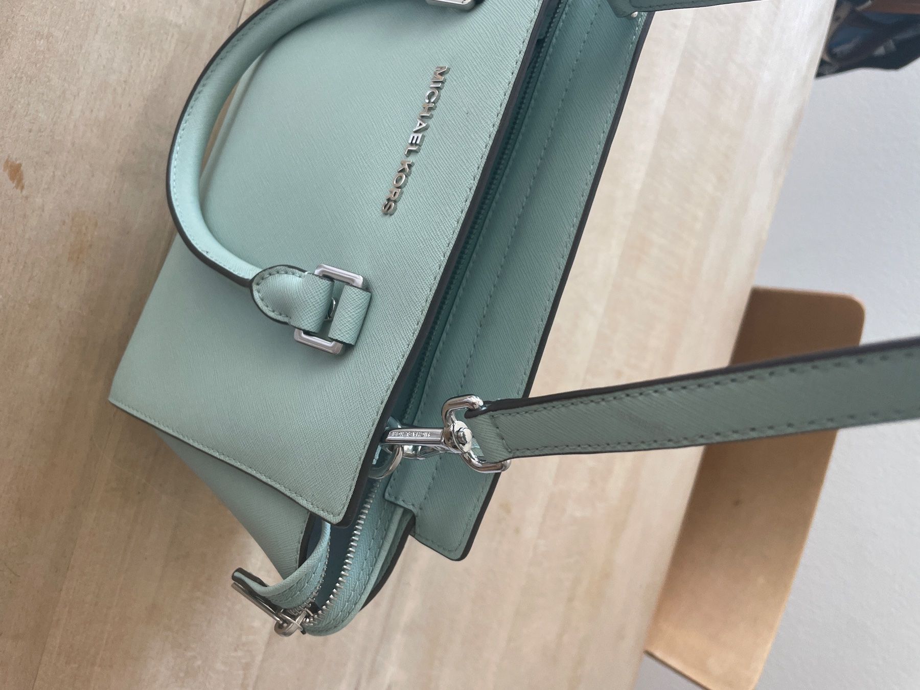 Michael Kors Borse da donna: Michael kors, wunderschöne hellblaue/mint tasche,top zustand – Nuovo (secondo la descrizione) da Aesch BL venduto da shuja01 2