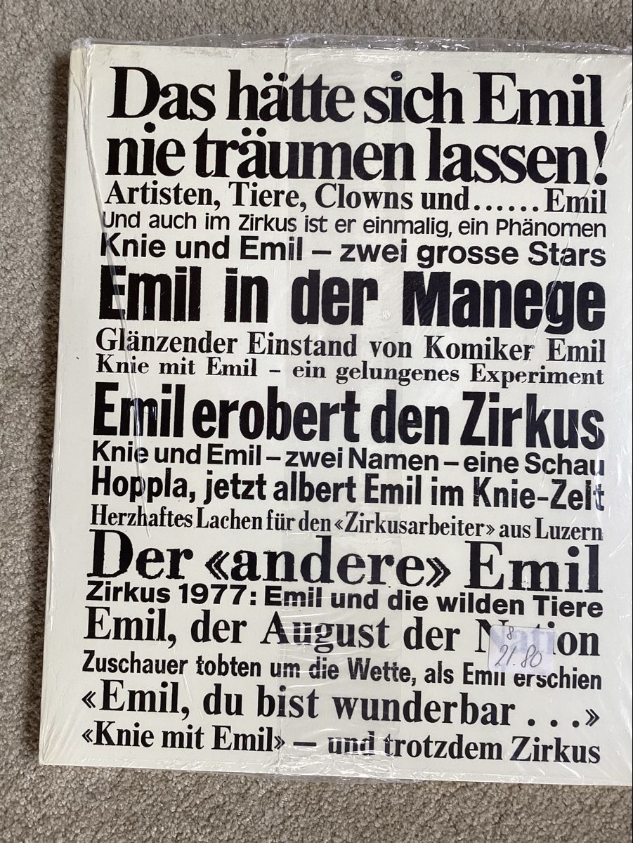 Libri: Circus Knie Emil im Circus  – Nuovo e nell'imballaggio originale da Reichenbach i. K. venduto da astra2010 1