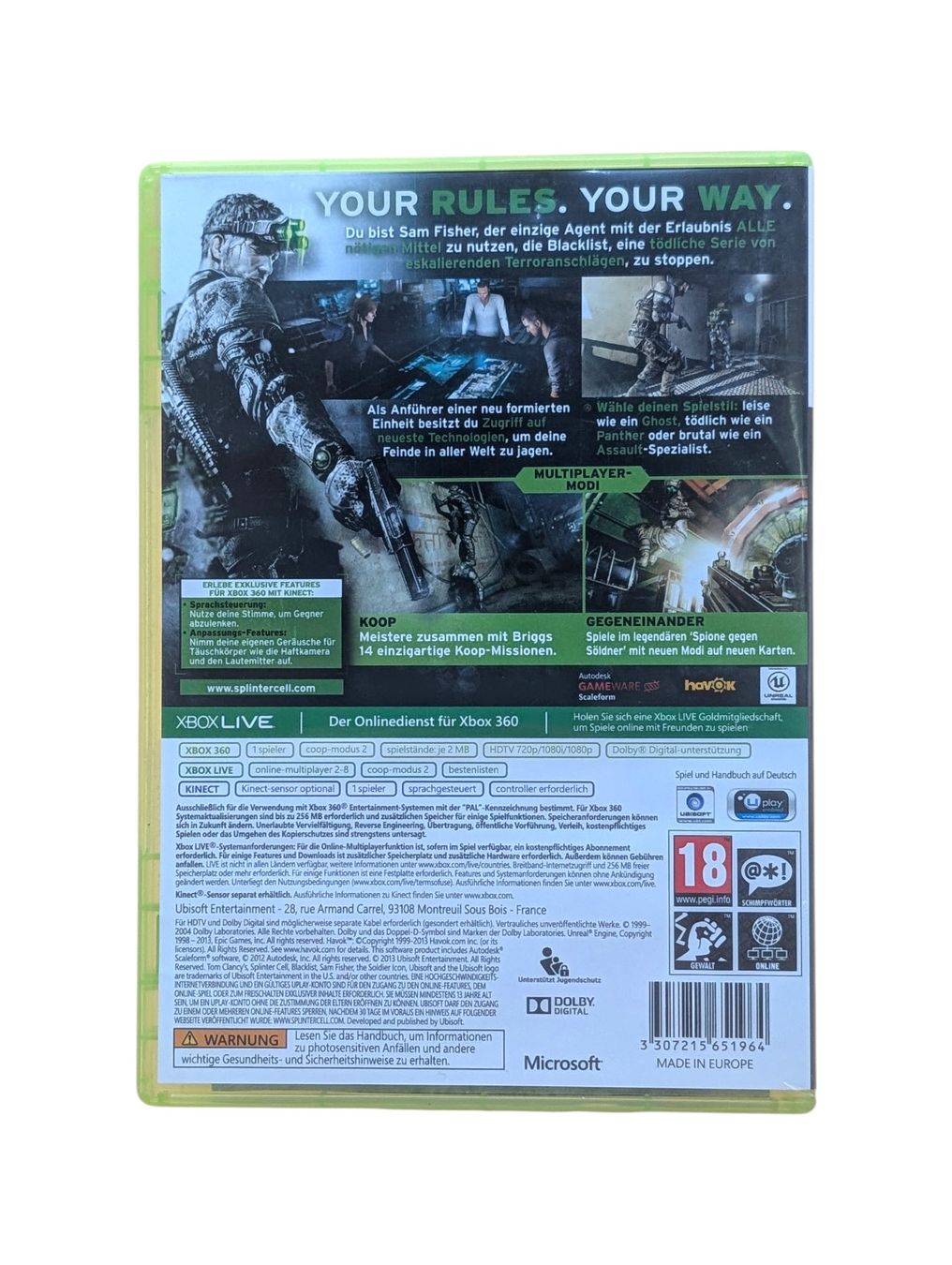 Microsoft Giochi: Tom Clancy’s Splinter Cell: Blacklist Xbox 360 – Usato da Domat/Ems venduto da IsseldorsShop 1