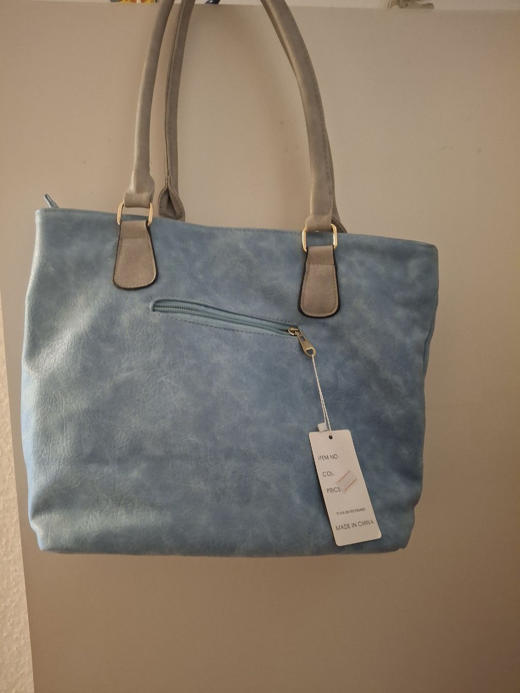 Borse da donna: hellblaue Handtasche mit vielen Fächern. – Usato da Basel venduto da Emanueledd00 1