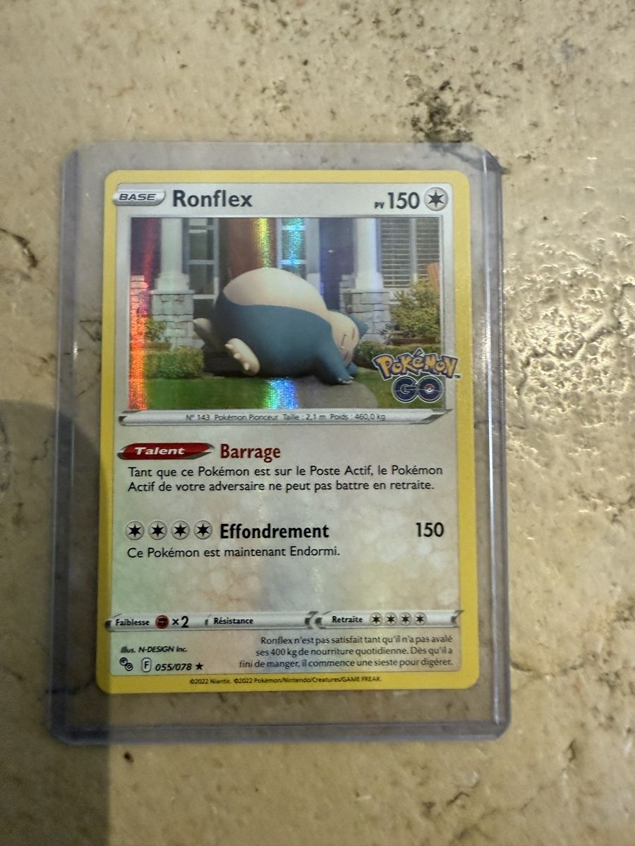 Carte Pokémon Ronflex Holo 55/78 Pokémon Go FR 2022 (Neu (gemäss ...