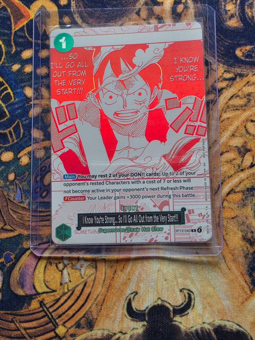 Bandai Sammelbilder & Trading cards: One Piece Luffy OP13-040 – Gebraucht aus Genestrerio von AM_98