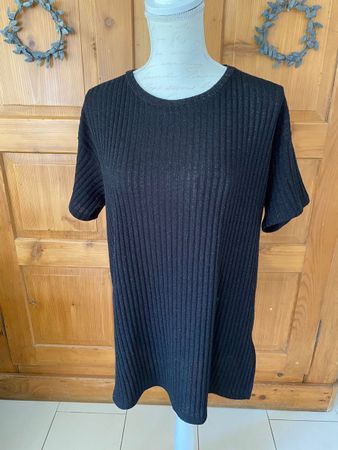 Zara Oberteil schwarz, glitzer Gr. S