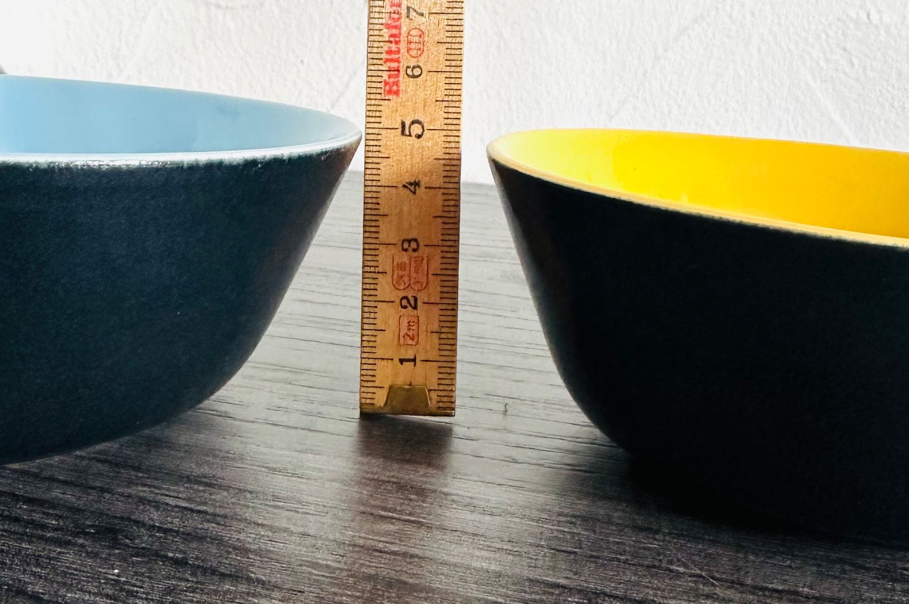 Rössler Ciotole: 6 Rössler Schalen, 3 Gelb, 3 Blau – Usato da Zürich venduto da brazerola 6