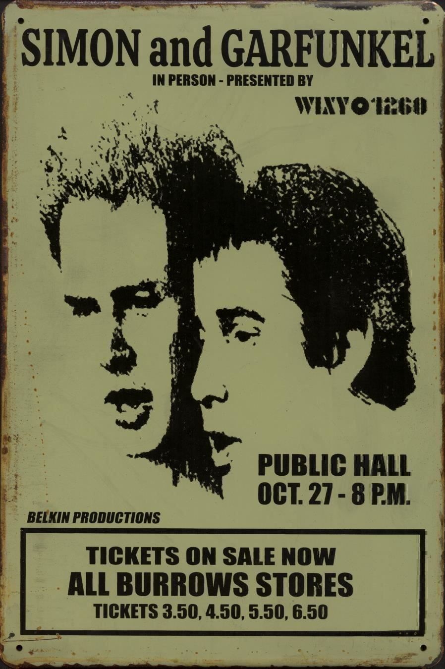 Insegne: Rusty Blechschild-SIMON AND GARFUNKEL PE – Nuovo e nell'imballaggio originale da Rupperswil venduto da big-one-sale