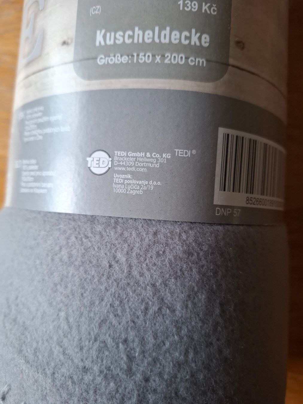 Coperte: Kuscheldecke grau 150x200 cm – Nuovo e nell'imballaggio originale da Emmenbrücke venduto da hirschli62 1