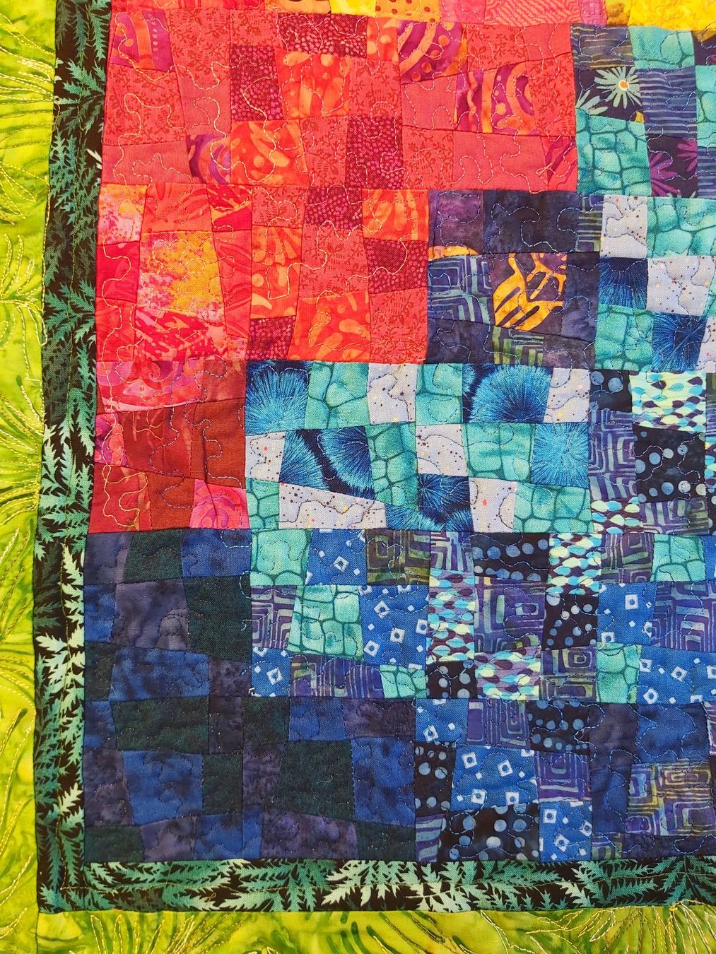 Tutte le decorazioni: Patchwork Quilt "Farbenpracht" Unikat 90 x 90 cm – Nuovo (secondo la descrizione) da Wetzikon ZH venduto da Meltingpot29 1