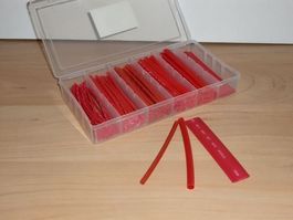 Schrumpfschlauch Set 100 Teile rot