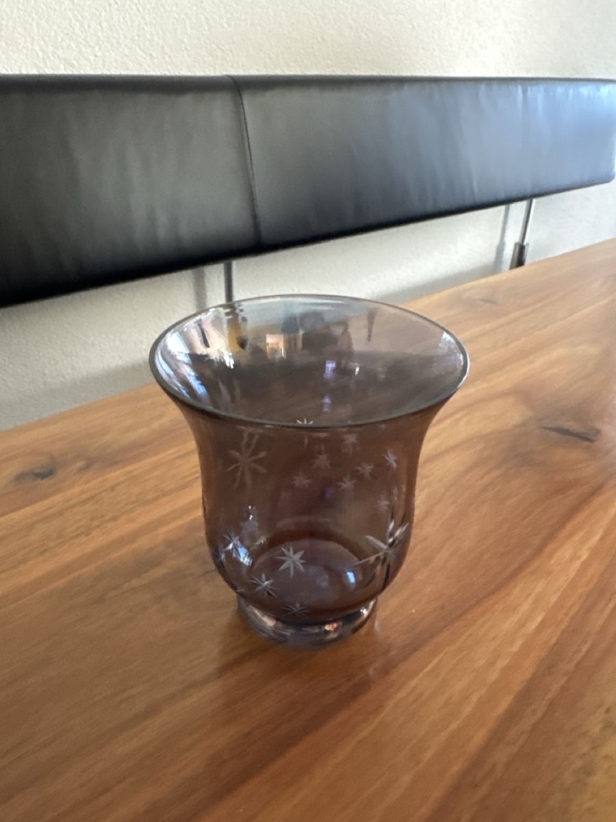 Portacandele: Sternen Kerzenglas, Rauchglas, Windlicht – Usato da Wolhusen venduto da Subi688