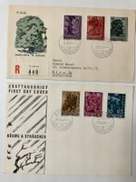 1959/60, 2 FDC's, Bäume & Sträucher, KP 155.--