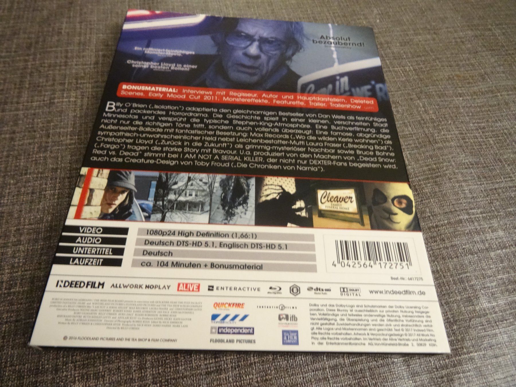 Tutti i DVDs: Blu-ray I Am Not a Serial Killer BLU-RAY – Usato da Olten venduto da Disc-Verkauf 1