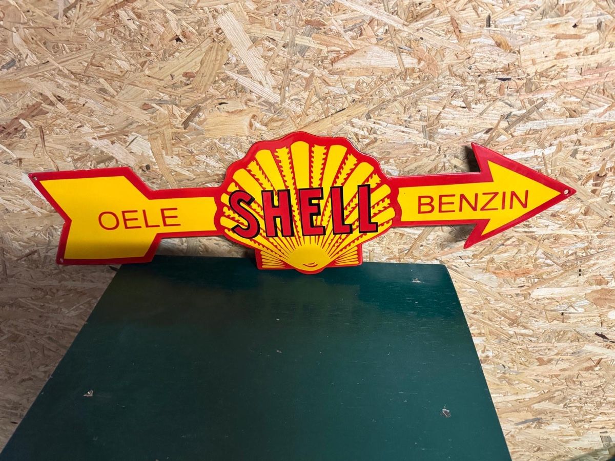 Shell Ecriteaux: Retro - Shell Benzin Oele Schild, Reklame – Neuf (Voir description) à Menziken par Giulietta1