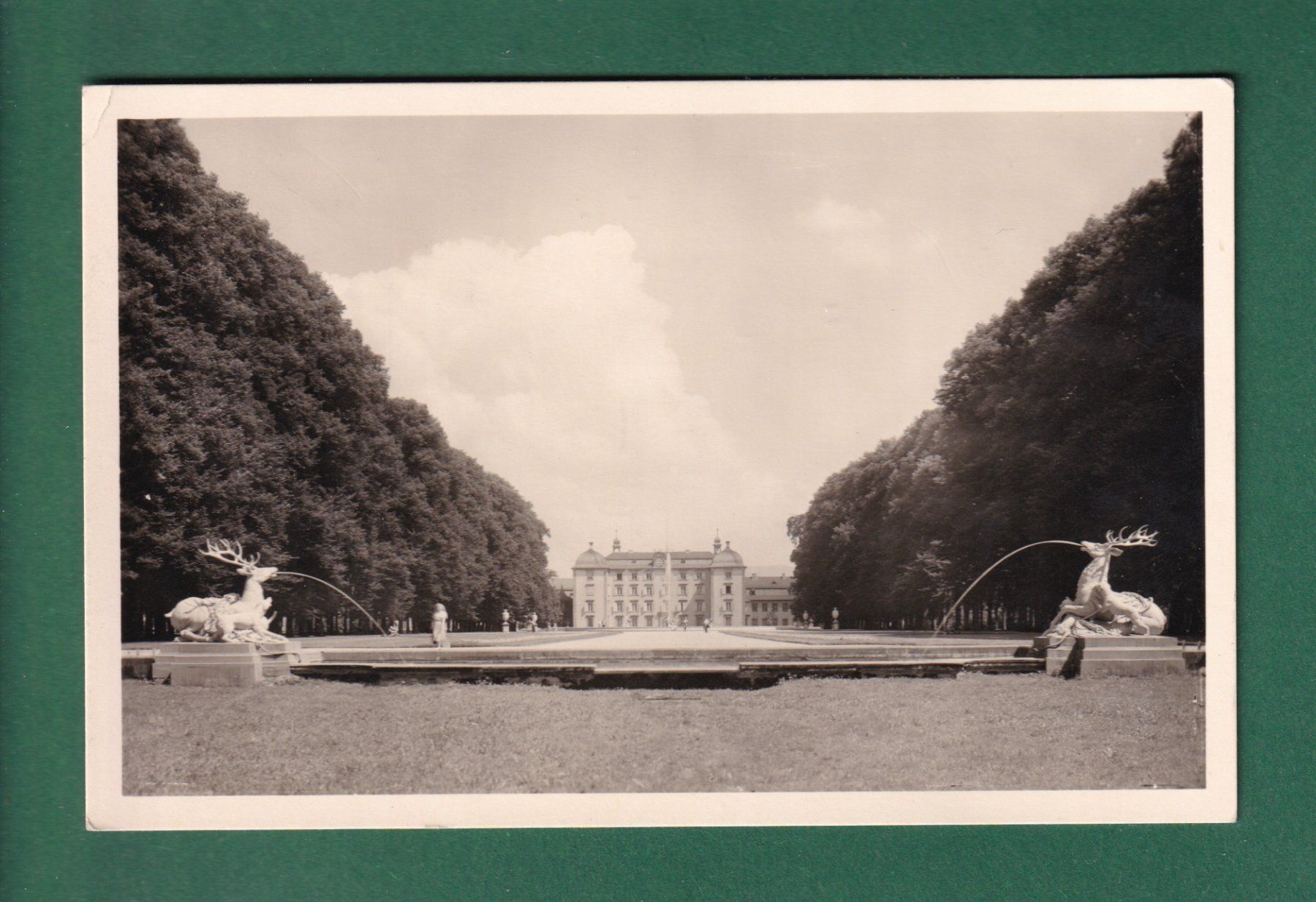 Ansichtskarten: SCHWETZINGEN - Schloss - 1956 – Gebraucht aus Pully von nicecards-shop